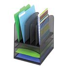 Organizador de mesa Safco Onyx Mesh 5 Sorter 3 bandejas em aço