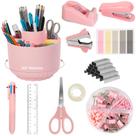 Organizador de Mesa Smloplom 11 Peças Rosa Giratório 360 Organizador de Mesa Smloplom 11 Peças Rosa Giratório 360