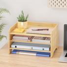 Organizador de Mesa Wisuce Essentials em Bambu com 3 Bandejas para Correspondências