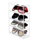 Organizador de óculos de sol Tasybox Acrylic Clear com 4 gavetas