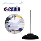 Organizador de Papéis CAVIA Espeto em Inox com Base Plástica 1 UNID