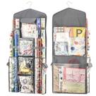 Organizador de Papel de Regalo EOLIMEX Doble Faz de Tela Oxford Gris