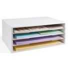 Organizador de papel Yumkfoi para armazenamento de papel de construção de 4 camadas