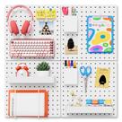 Organizador de parede Peg Board FZK PegBoard com 4 painéis brancos