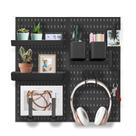 Organizador de parede Pegboard EVDBOBO Elevate Gaming Office Black