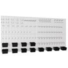 Organizador de parede Pegboard INCLY 158PCS com acessórios 48x24