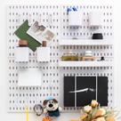 Organizador de parede Pegboard RIVTUN Kit de montagem na parede 64x64cm branco