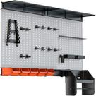 Organizador de parede Pegboard TORACK Garage Metal de 4 pés com ganchos Organizador de parede Pegboard TORACK Garage Metal de 4 pés com ganchos