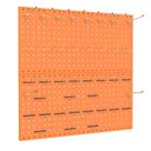 Organizador de parede Pegboard TORACK Metal 60x60cm ou 30x120cm Laranja Organizador de parede Pegboard TORACK Metal 60x60cm ou 30x120cm Laranja