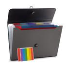Organizador de pastas de arquivos expansível Nicfaec 13 Pockets Grey