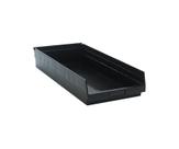 Organizador de peças QUANTUM STORAGE SYSTEMS QSB116BK preto, pacote com 6