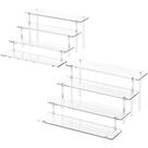 Organizador de perfume de 4 camadas Dooiclear Display Risers em acrílico