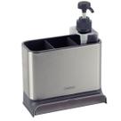 Organizador de Pia Aço Inox Plurale Deposito Detergente 370ml Bandeja de Gotejamento Tramontina Organizador de Pia Aço Inox Plurale Deposito Detergente 370ml Bandeja de Gotejamento Tramontina