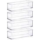 Organizador de plástico acrílico 21,9 x 7,3 x 5,45 cm H1 4 unidades Plasutil ref.15447 Organizador de plástico acrílico 21,9 x 7,3 x 5,45 cm H1 4 unidades Plasutil ref.15447