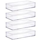 Organizador de plástico acrílico 29,2 x 14,6 x 5,45 cm H1 4 unidades Plasutil ref.15453 Organizador de plástico acrílico 29,2 x 14,6 x 5,45 cm H1 4 unidades Plasutil ref.15453