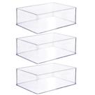 Organizador de plástico acrílico 29,2 x 21,9 x 10,6 cm H2 3 unidades Plasutil ref.15498 Organizador de plástico acrílico 29,2 x 21,9 x 10,6 cm H2 3 unidades Plasutil ref.15498