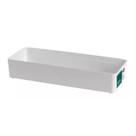 Organizador De Plástico Multiuso Branco 40x15x7,5cm