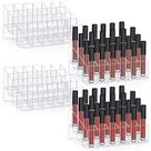 Organizador de porta-batons Macarrie 24 slots acrílico transparente
