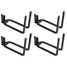 Organizador de porta-ferramentas SALUINOKI E-Track, pacote com 4, preto
