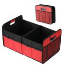 Organizador de porta-malas de carro Simple Deluxe Waterproof Red com 2 compartimentos