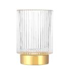 Organizador de porta-pincéis de maquiagem DASITON Crystal Glass Clear