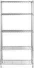 Organizador de prateleiras de armazenamento Amazon Basics 5-Shelf Silver