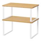 Organizador de prateleiras NEX, armário de cozinha e balcão, empilhável, branco