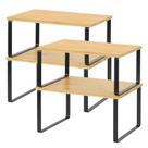 Organizador de prateleiras NEX, conjunto de armários e balcões de cozinha, 4 pretos/naturais Organizador de prateleiras NEX, conjunto de armários e balcões de cozinha, 4 pretos/naturais