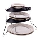 Organizador de Pratos Rack de Canto Armário Cozinha Compacto Andares P/ Pouco Espaço Decorativo Utensílios Verticalv Organizador de Pratos Rack de Canto Armário Cozinha Compacto Andares P/ Pouco Espaço Decorativo Utensílios Verticalv