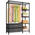 Organizador de Ropa Ulif F3 de Alta Resistencia 102x38x183 cm Negro