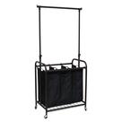 Organizador de Roupa Oceanstar TLS1385 com 3 Sacos e Rodízios Bronze Organizador de Roupa Oceanstar TLS1385 com 3 Sacos e Rodízios Bronze