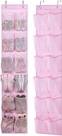 Organizador de sapatos MISSLO Kids Over the Door, 2 pacotes, rosa Organizador de sapatos MISSLO Kids Over the Door, 2 pacotes, rosa
