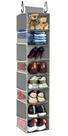 Organizador de sapatos suspensos roomtalk Large, 8 prateleiras, cinza