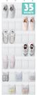 Organizador de sapatos Tiblue 35 Mesh Pockets Hanging Rack branco