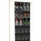 Organizador de sapatos, utensílios domésticos simples, 24 bolsos sobre a porta