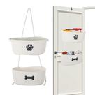 Organizador de suspensão de portas Brabtod, cestos para cães de 2 camadas, bege Organizador de suspensão de portas Brabtod, cestos para cães de 2 camadas, bege