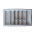 Organizador de Talheres Ajustável DT81 Moldplast Cinza CINZA