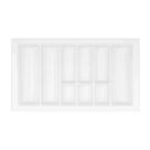 Organizador de Talheres Ajustável DT81 Moldplast Cinza CINZA