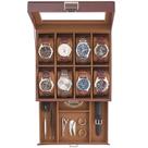 Organizador de tampa de vidro em couro PU Watch Box ProCase de 8 slots