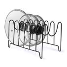 Organizador de Tampas - Metal Resistente, Linha Organiza, Ideal para Manter a Cozinha Organizada