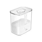 Organizador De Temperos 1,5 Clear Fresh OU Frescos Geladeira Litros Com Cesto De Drenagem Acrílico