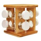 Organizador de Temperos Giratório OU Bambu Keep com 9 Potes