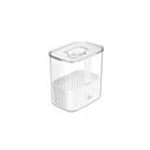 Organizador De Temperos Para Geladeira Com Cesto Clear Fresh Ou 1,5 Litros Cor:natural