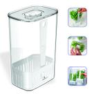 Organizador de temperos para geladeira cozinha 2,3 L clear fresh