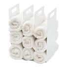 Organizador de toalhas Yamazaki Home Tower White (conjunto de 2) Organizador de toalhas Yamazaki Home Tower White (conjunto de 2)
