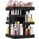 Organizador de vaidade BOCONY 360 Rotating Acrílico para Cuidados com a Pele Preto Organizador de vaidade BOCONY 360 Rotating Acrílico para Cuidados com a Pele Preto