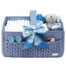 Organizador de viagens para fraldas para bebês Lukjojo, azul acinzentado