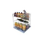Organizador deslizante multiuso prime cromado oculta 8854 Jomer