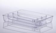 Organizador Diamond com Divisórias Cristal 36 x 28 x 5 cm Organizador Diamond com Divisórias Cristal 36 x 28 x 5 cm