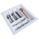 Organizador Divisor de Talheres Para Gaveta M04 Bandeja 45,6x49,1 cm Separador Branco - Inoviza